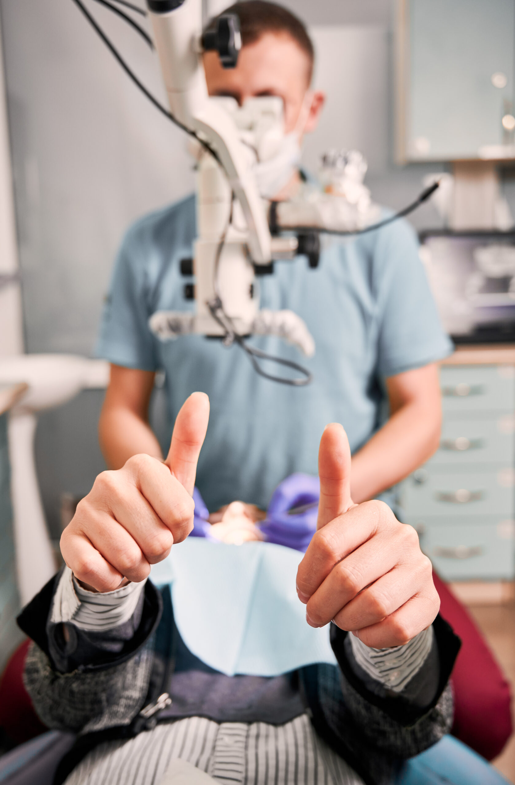 A discussion ong between a dentist and patient about sedation and anxiety-friendly dental treatment options